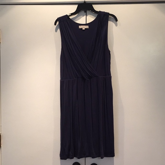 LOFT Dresses & Skirts - Ann Taylor Loft navy sleeveless dress size Large